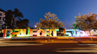 Beaufort Street Sign lighting project