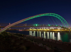 A BRIDGE ILLUMINATED WITH JUST 240W!!